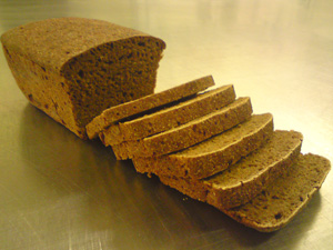 Organic dark rye bread